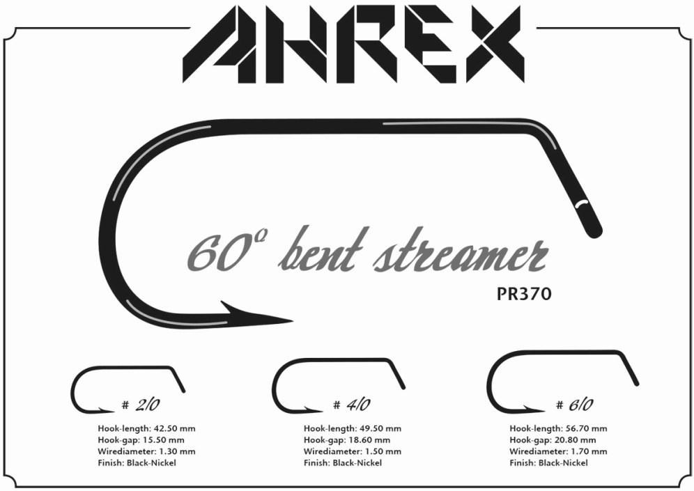 Ahrex PR370 - 60 Bent Streamer haki muchowe