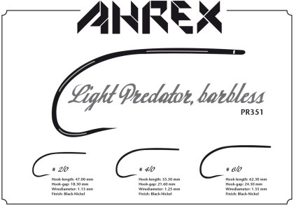 PR351 Light Predator barbless Ahrex haki muchowe